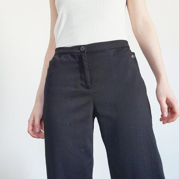 Le Grenier Pants - Vintage black work pants ✦ the perfect officecore straight legged trousers